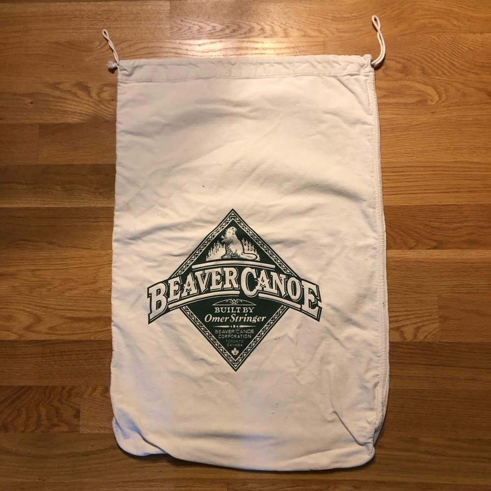 Beaver Canoe Toronto Canada cotton draw string laundry storage bag